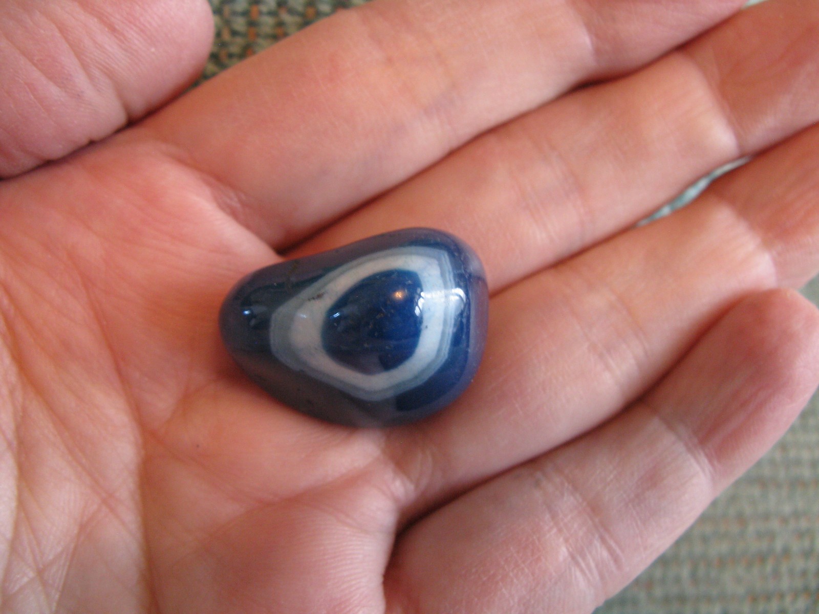 NEW GENUINE AGATE BLUE “EYE AGATE” Crystal Healing STONE