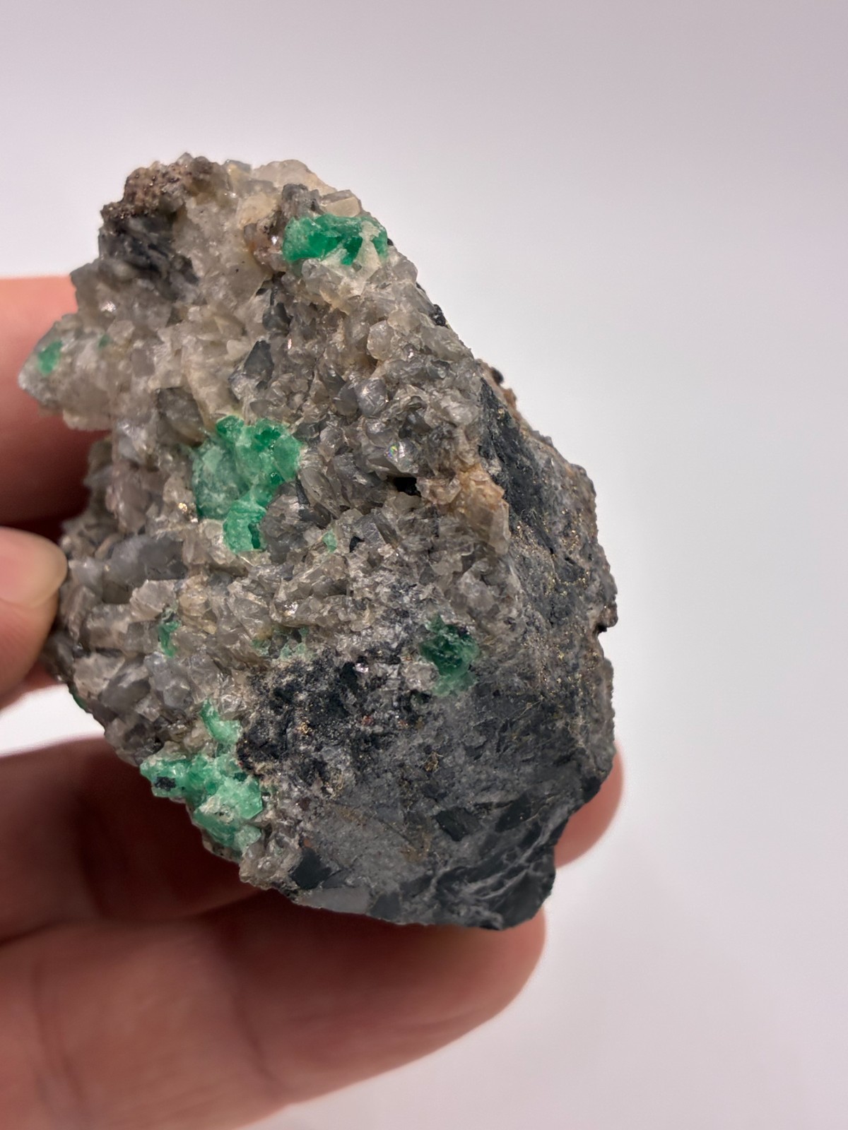 Rough Crystal Colombian Emerald Raw Matrix Collector Piece, Natural Not treament