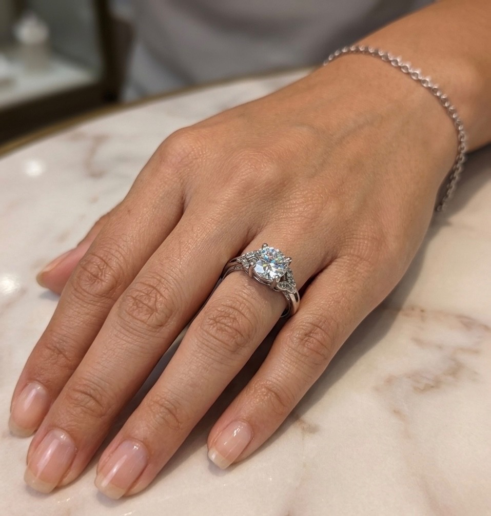 Wholesale Lot 7 Pcs Natural Moissanite Stainless Steel(316) rings 4mm