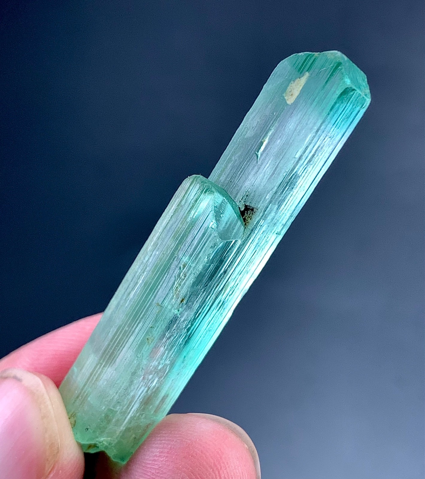 Hiddenite Kunzite Crystal From Afghanistan 60 Carat