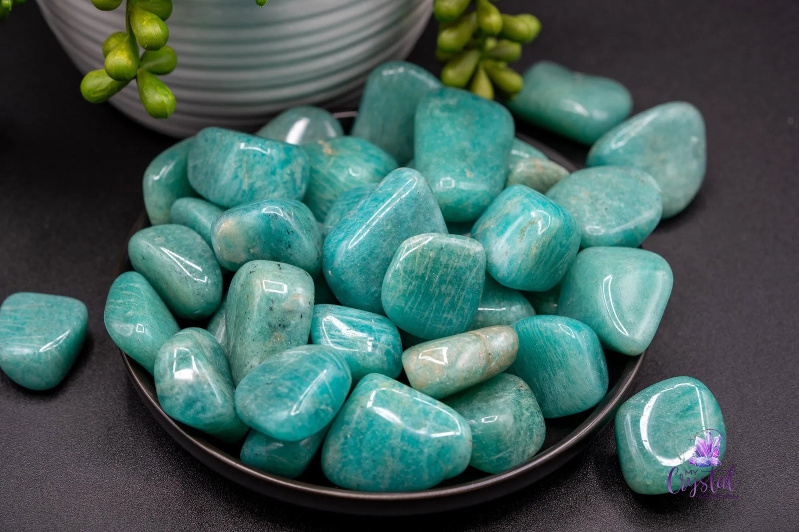 Amazonite Tumble from Mozambique