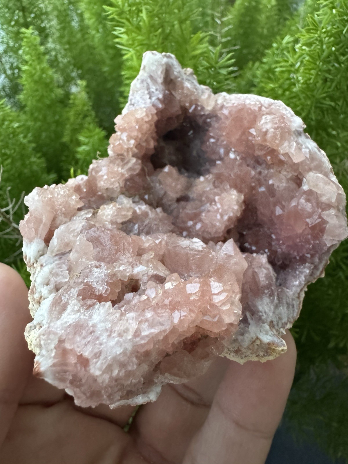 186g Grade A PINK AMETHYST GEODE -La Patagonia Argentina, El Choique Mine