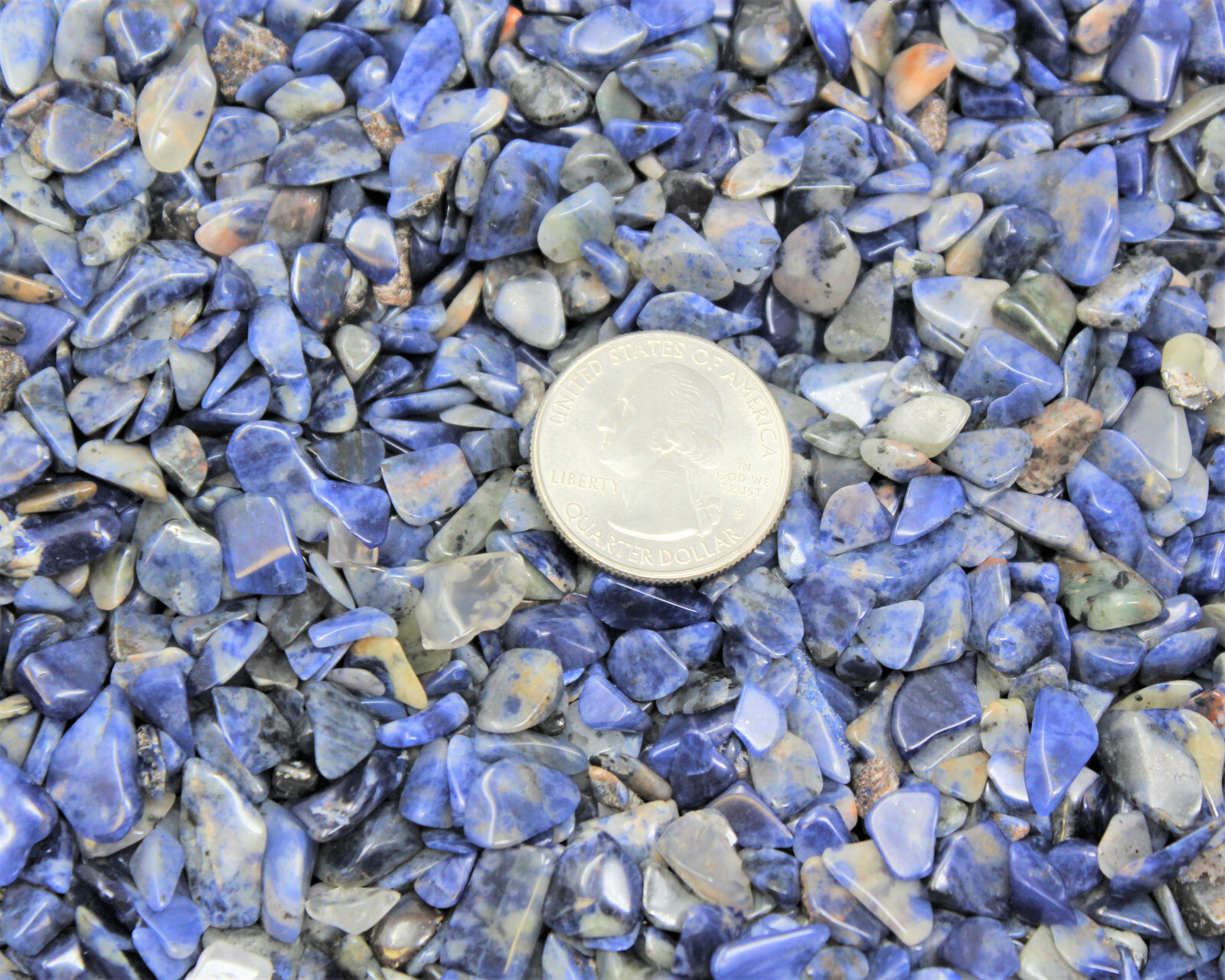 Sodalite Semi Tumbled Gemstone Mini Chips 5 – 8 mm Lots (Sodalite Crystal Chips)