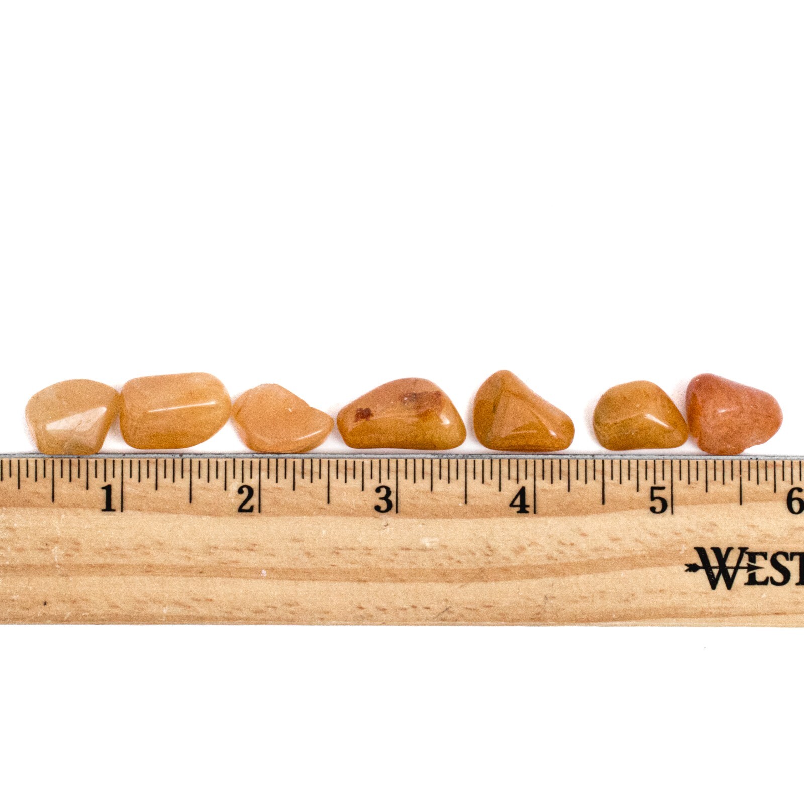 Single Small Tumbled Peach Quartz Gemstones Crystals for Jewelry Natural Gem