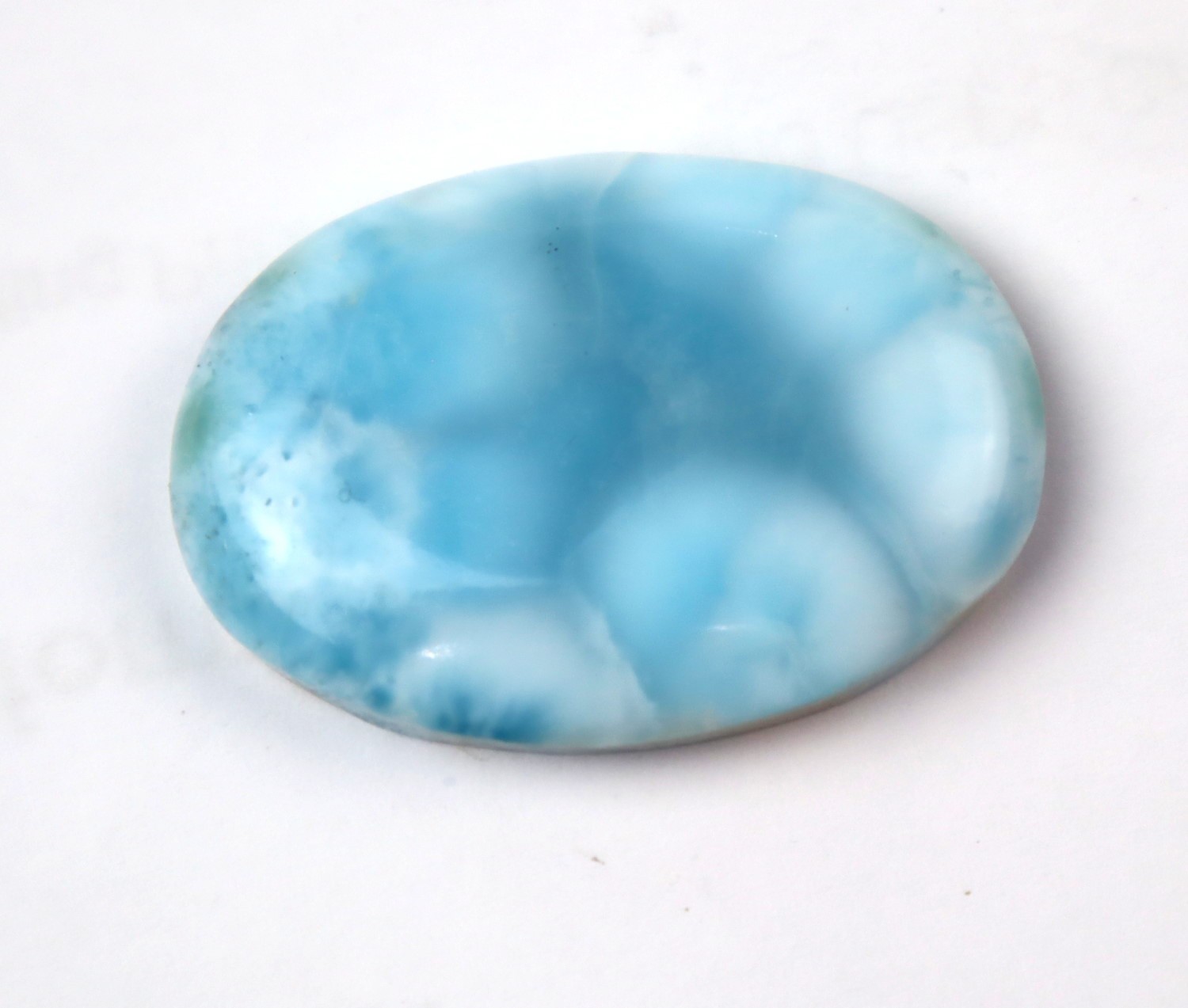 Charming Design Natural Sky Blue Larimar Cabochon 34mm