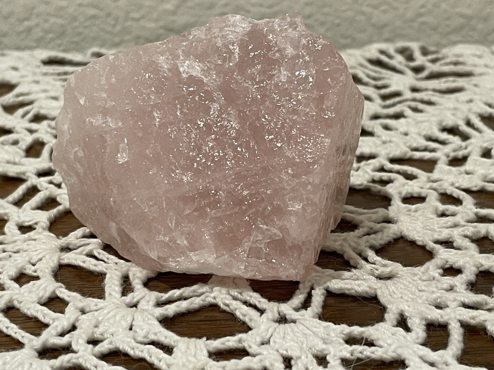 Rose Quartz “Raw” 3 X 2 1/2 Inch