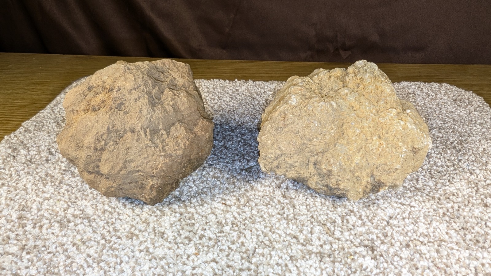 Geode Set Of 2 – Crack your own Native to Indiana Raw Rock