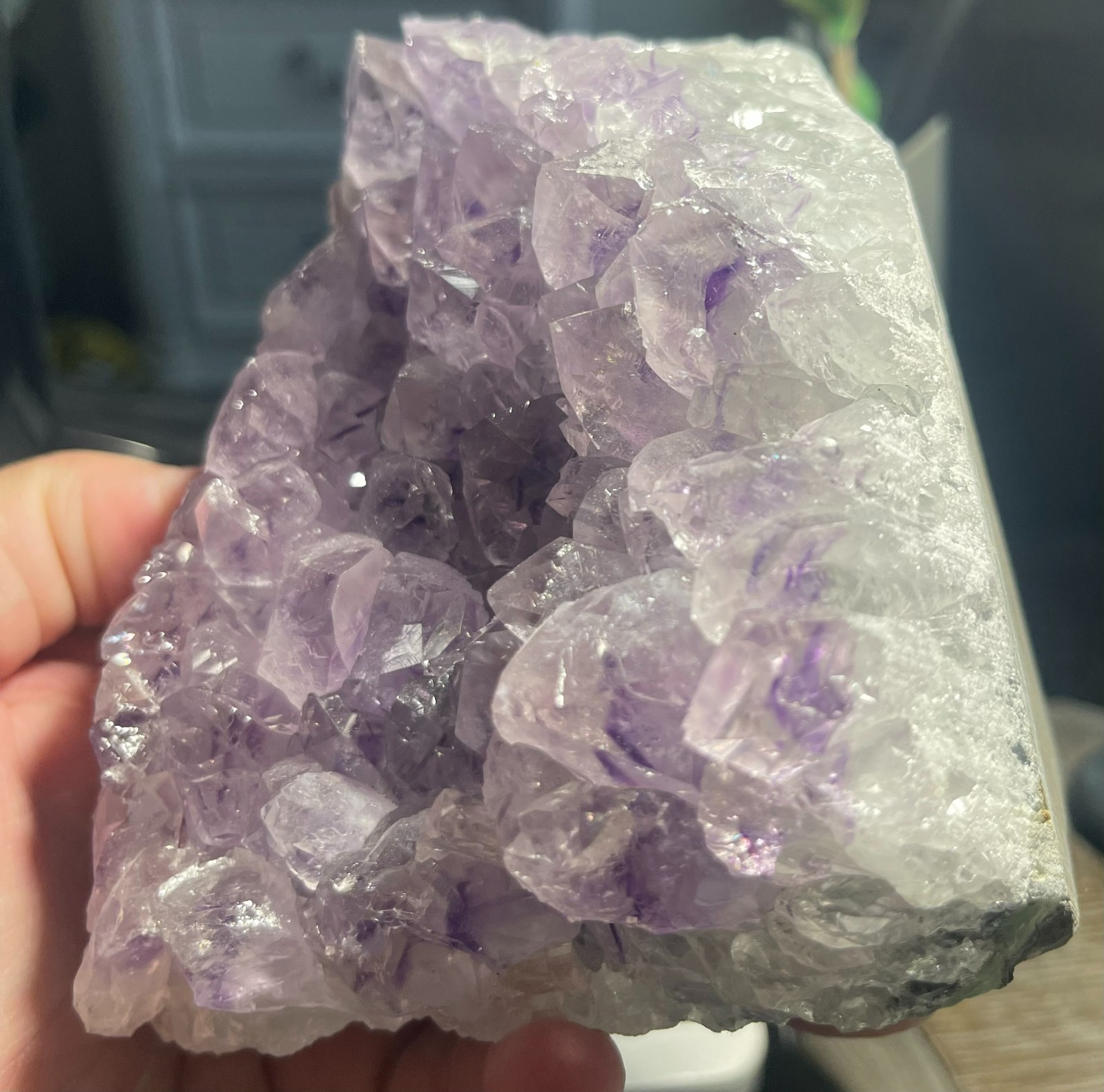 Amethyst Crystal Cluster Natural Geode from Uruguay 5 LBS !! FREE SHIPPING
