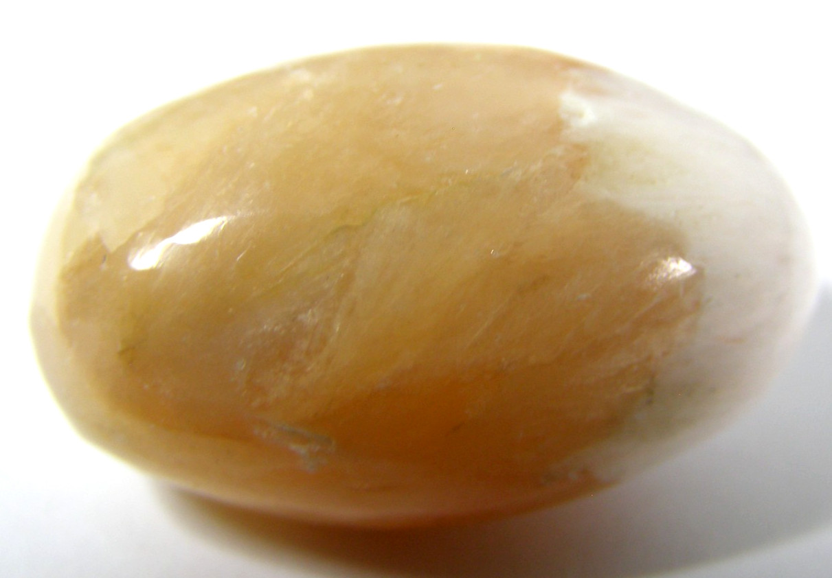 LARGE STILBITE & SCOLECITE COMBINATION CRYSTAL TUMBLESTONE 2.8 x 1.8 cm #6