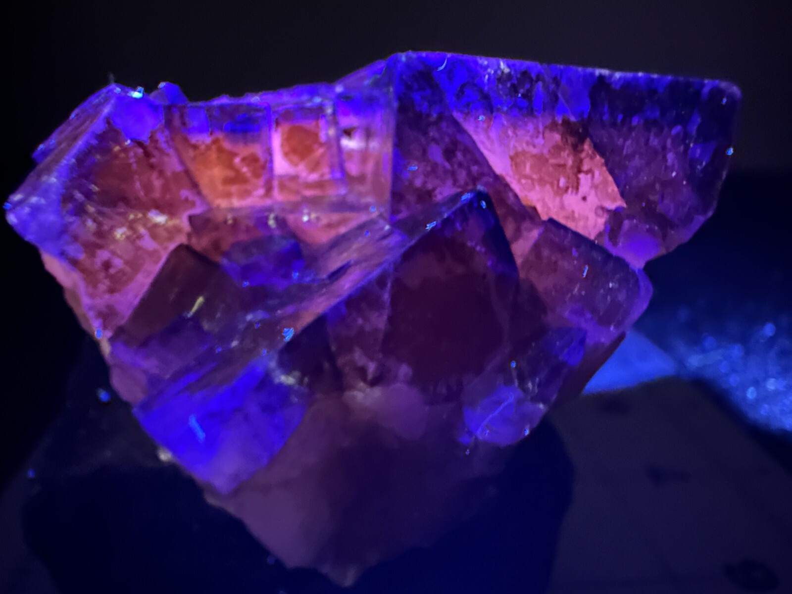 ➤ 2-1/2″ LIGHT PURPLE FLUORITE on AMBER FLUORITE Cave In Rock Illinois VIDEO➤473