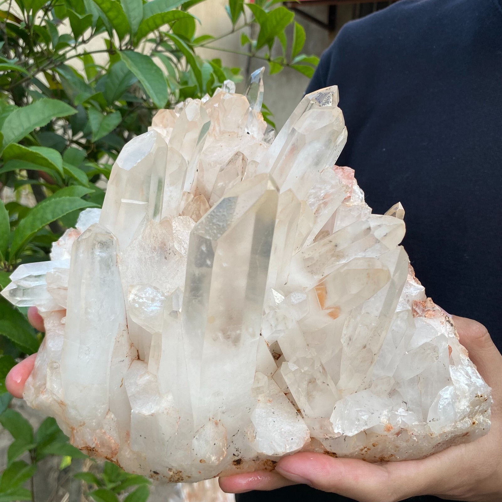 9lb Natural Clear White quart Crystal Cluster Raw Healing Specimen