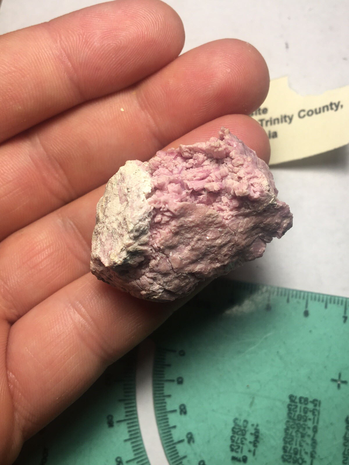 Natural Pink Inesite Crystal Cluster Hale Creek Mine California CA