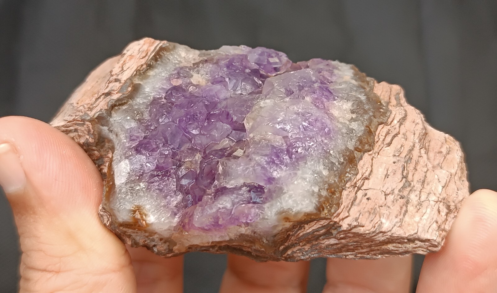 140g/0,31lb turkish rhyolite amethyst agate stone customs duty included