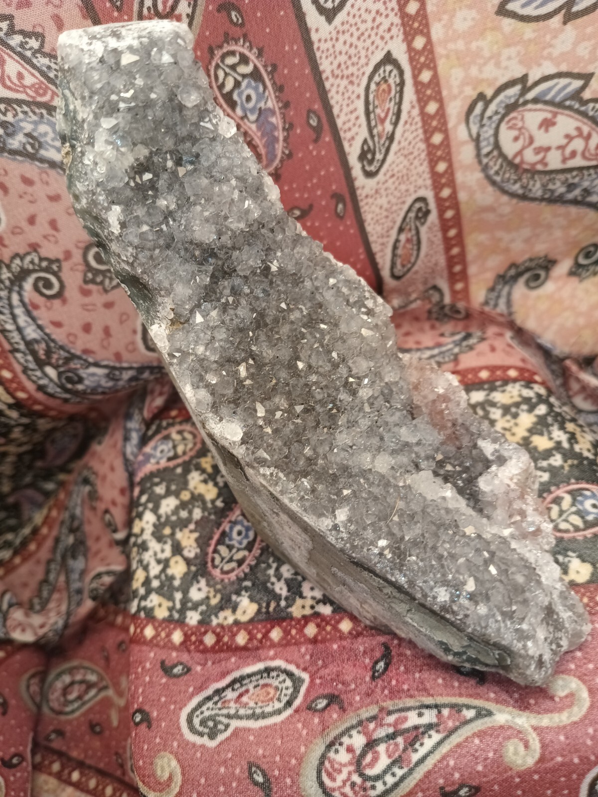 Black Amethyst AAA Druze Cluster Geode Quartz Cut Base Uruguay Brazil