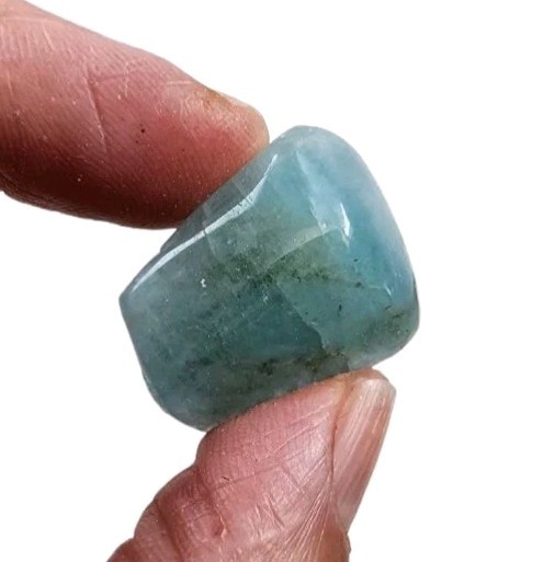 Aquamarine Crystal Polished Faced Rough 7.9 grams.