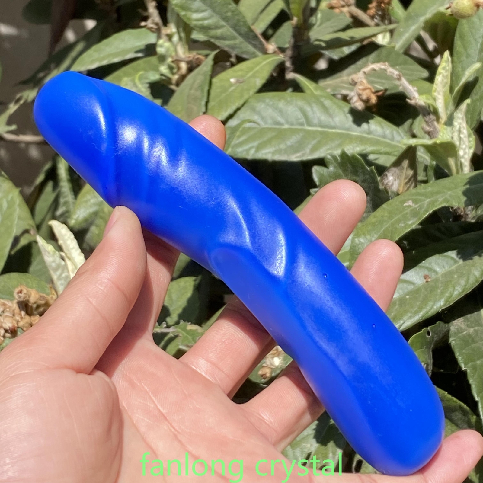 6in blue Opalite Male Penis Quartz Crystal Skull Massager scrub Gem 1PC