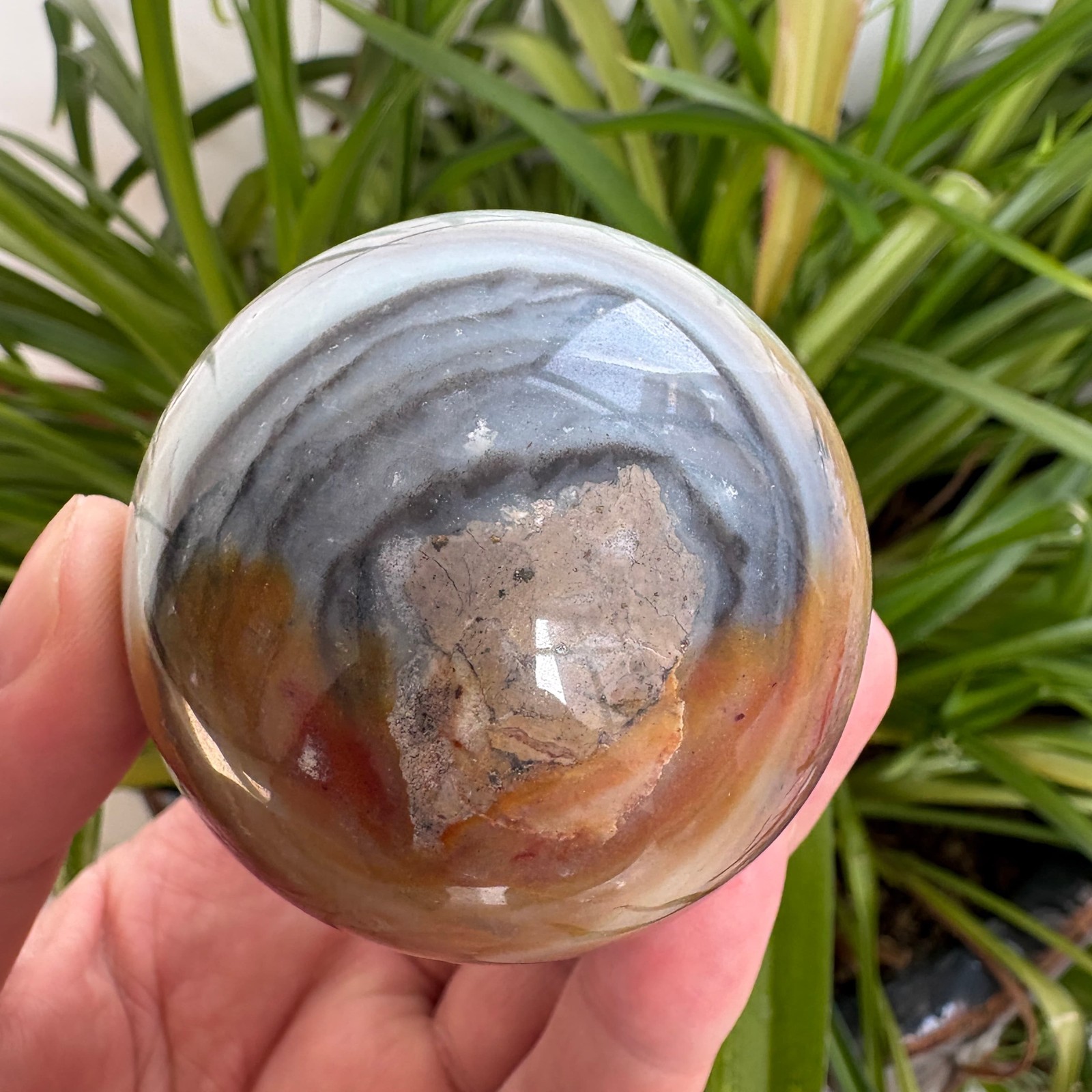 Natural Amazonite Sphere 2.3″ 0.6 lb Crystal Ball Healing