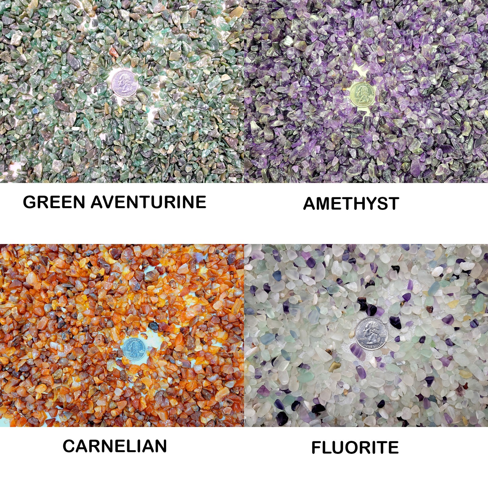 100% NATURAL GEMSTONE CHIPS UNDRILLED BULK CRYSTAL BEADS FOR RESIN ART & CRAFTS
