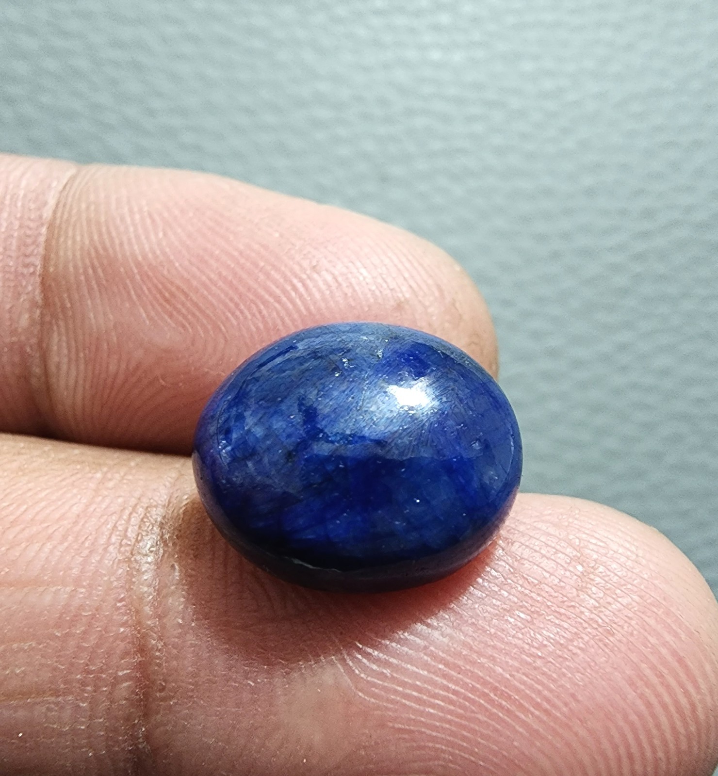 14.80Ct Rare Blue Sapphire Oval Shape Cabochon Loose Gemstone Smooth Polished