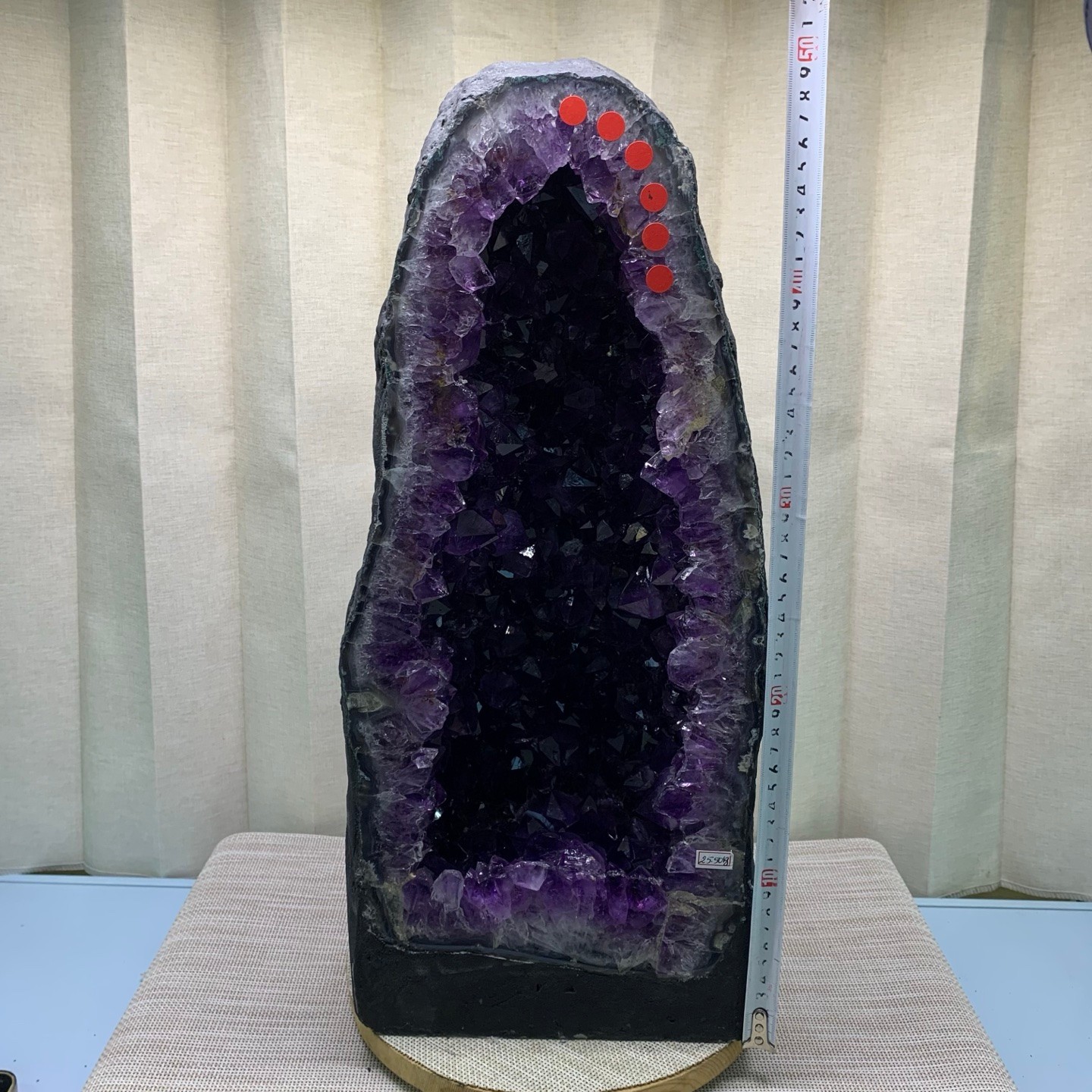 55LB Natural Amethyst Geode Quartz Crystal Cluster Cathedral Energy healing