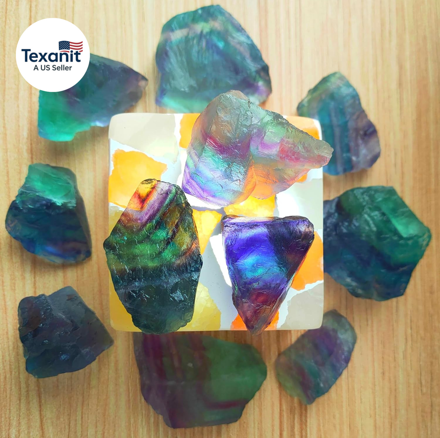 1 Lb Rough Crystals Bulk Raw Healing Stones for Tumbling, Wire Wrapping, Wicca R