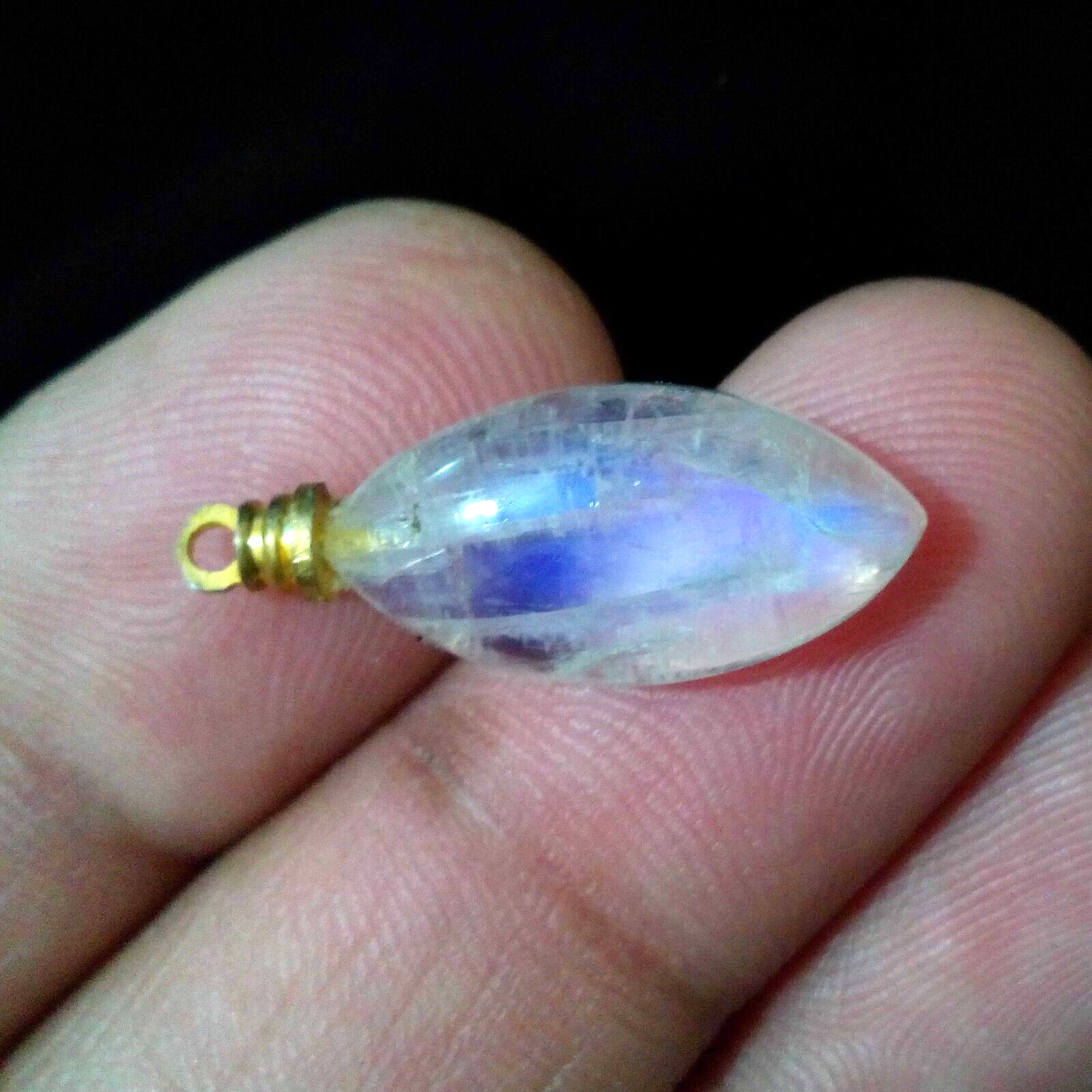 Attractive A+ Rainbow Moonstone Cabochon Drill Marquise 11.50 Crt Loose Gemstone