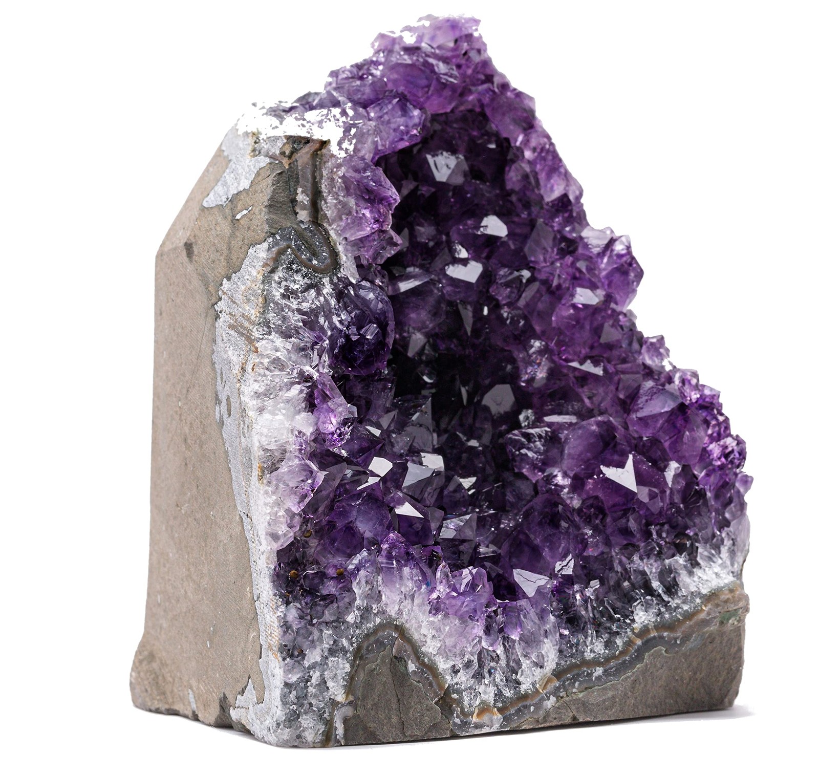 Amethyst Crystal Clusters 2-3 lb, 4-7″ Raw Geode Quartz Stone from Uruguay