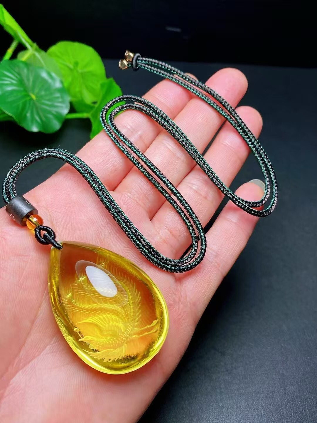 Natural and Exquisite yellow Citrine Pendant Mother’s Day Gift