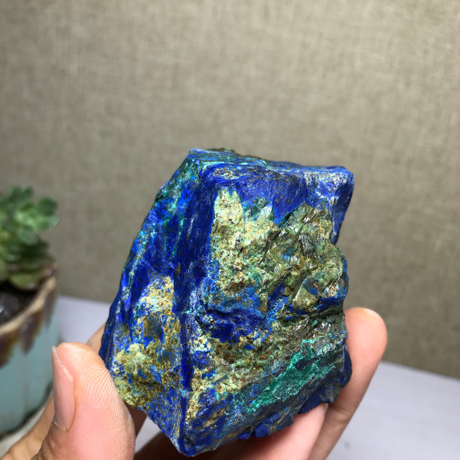 158g Natural Azurite/Malachite gemstone Rough original Crystal Specimen A5792