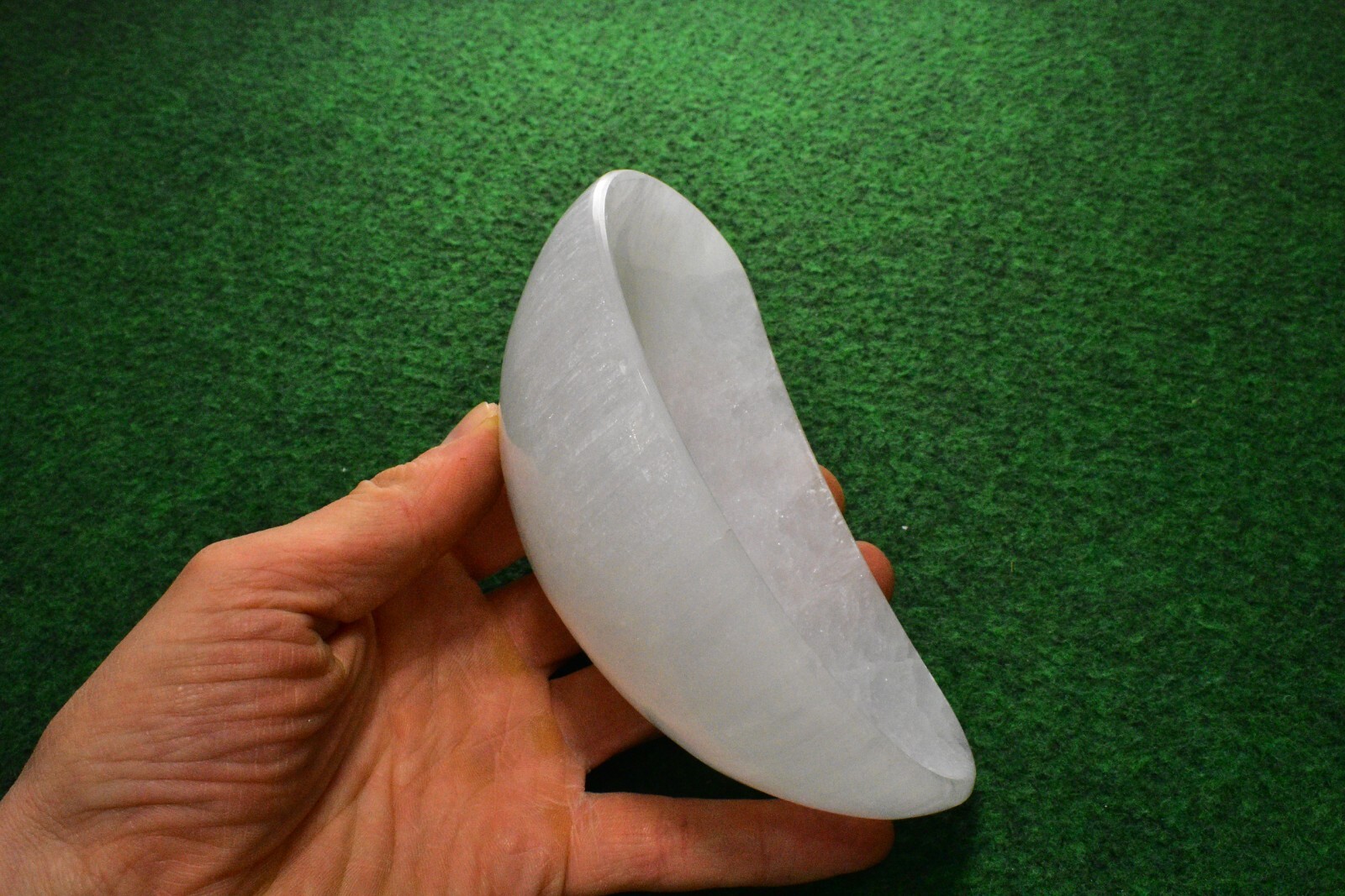 1 Large Selenite Crystal Dish Bowl Cleansing Moon 15x9cm Free Postage UKBUY✔ ✔✔