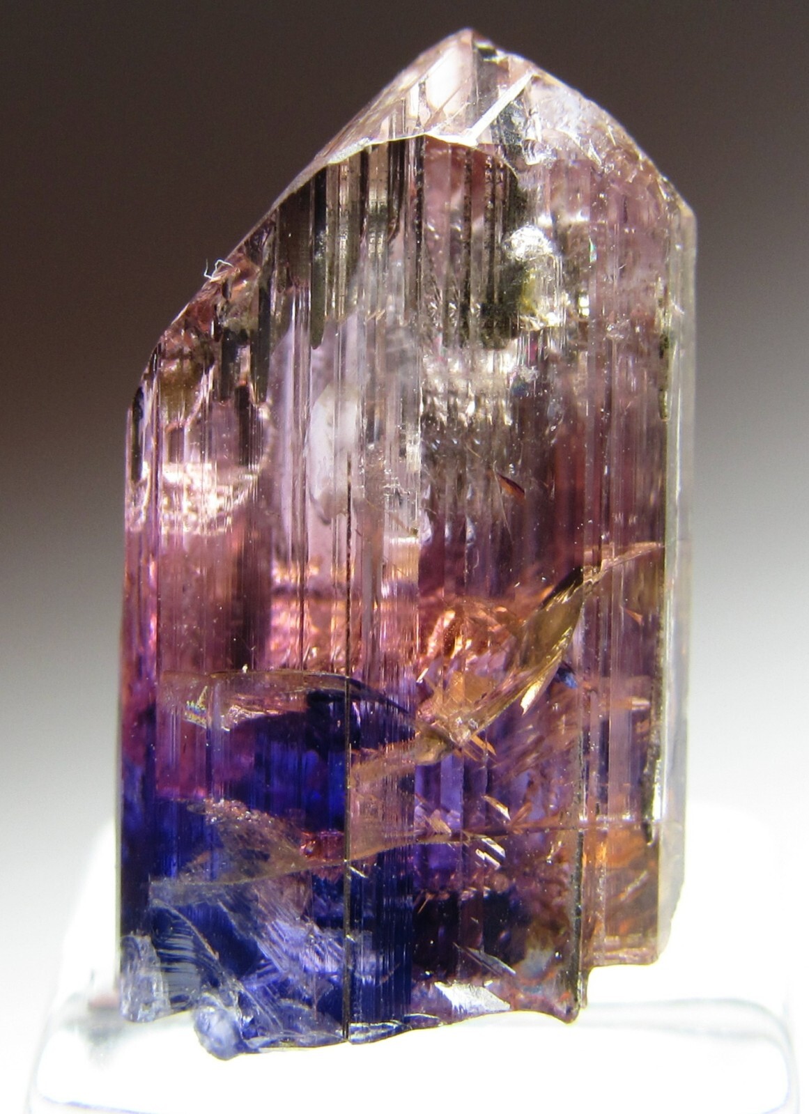 EXCEPTIONAL OUTSTANDING FANCY COLOR GEM UNHEATED TANZANITE CRYSTAL!!! TANZANIA