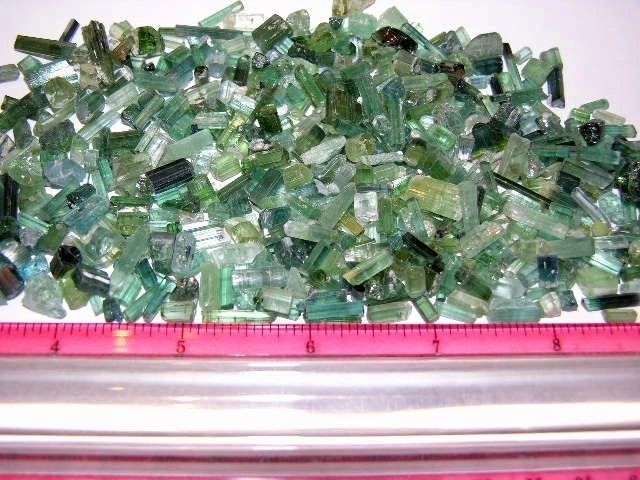 Tourmaline crystal blue green all natural mine rough 80 carat lots 40 + pieces