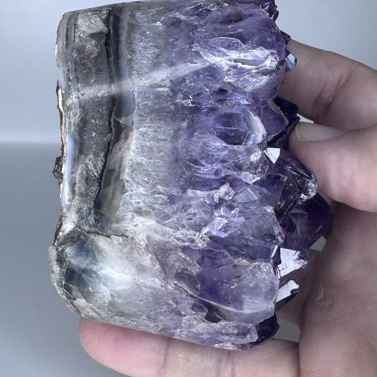 Deep Purple Amethyst Crystal Cluster Brazil 548g