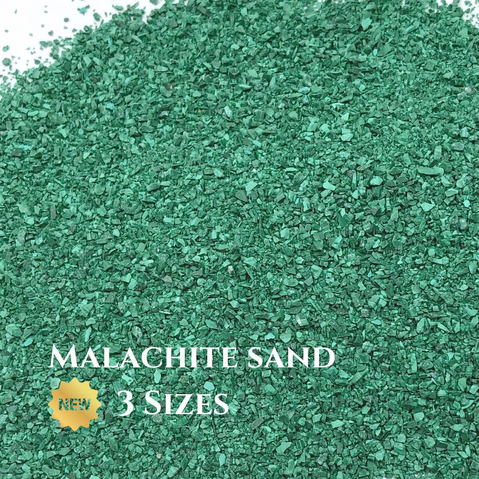 Crushed Green Malachite Sand for Woodworking & Ring Inlay, Resin Art, Jewelry