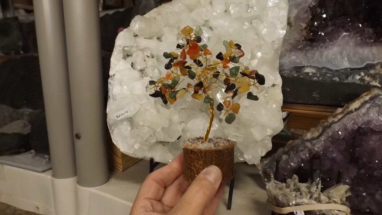 6″in GEM TREE – WOOD BASE