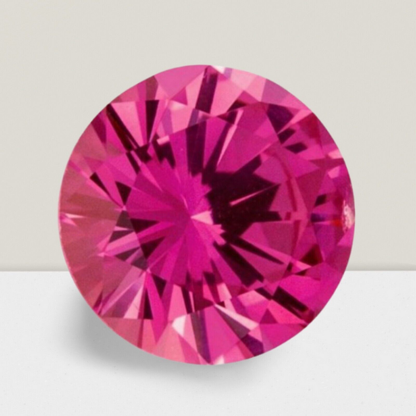 Rubellite Round Cut Gemstone 2.1 Cts – 9 mm Lustrous Loose Gem