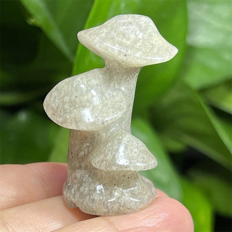 1pc Natural white Phantom Mushroom Skull gem Quartz Crystal Skull Random 1.5″