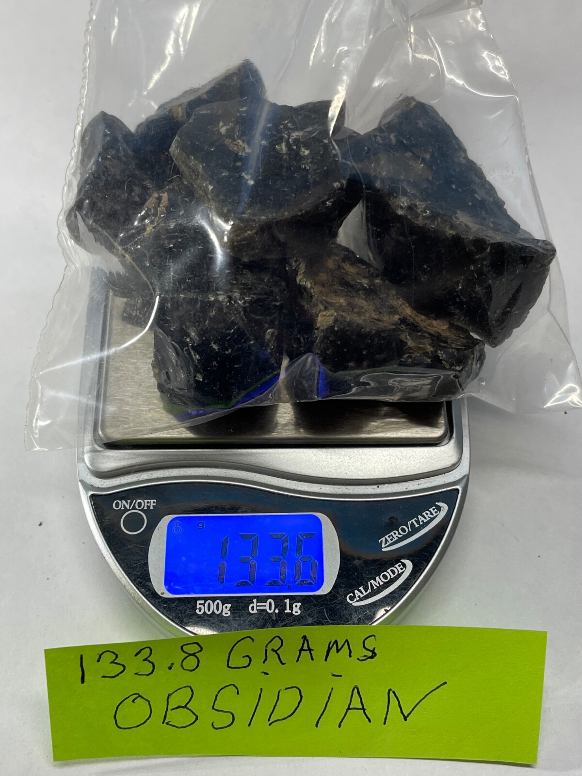 OBSIDIAN BLACK 8 pieces, 133Grams, 💎Rising Sun Rocks Crystals 💎