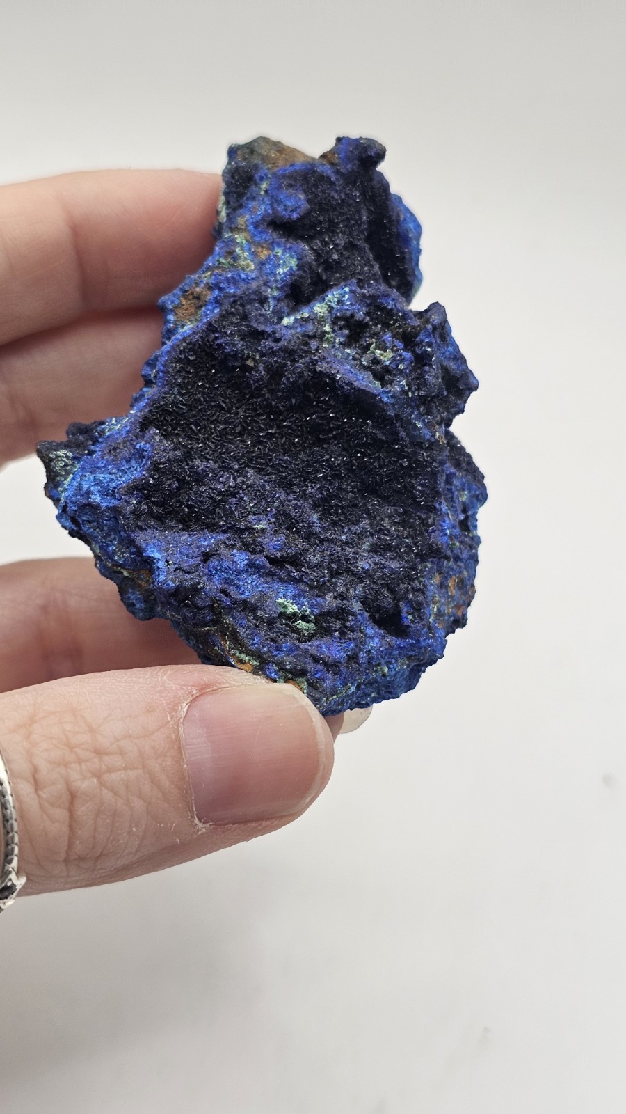 Rare blue Azurite crystal Specimen Bold raw rough 62g Pakistan 6.8cm