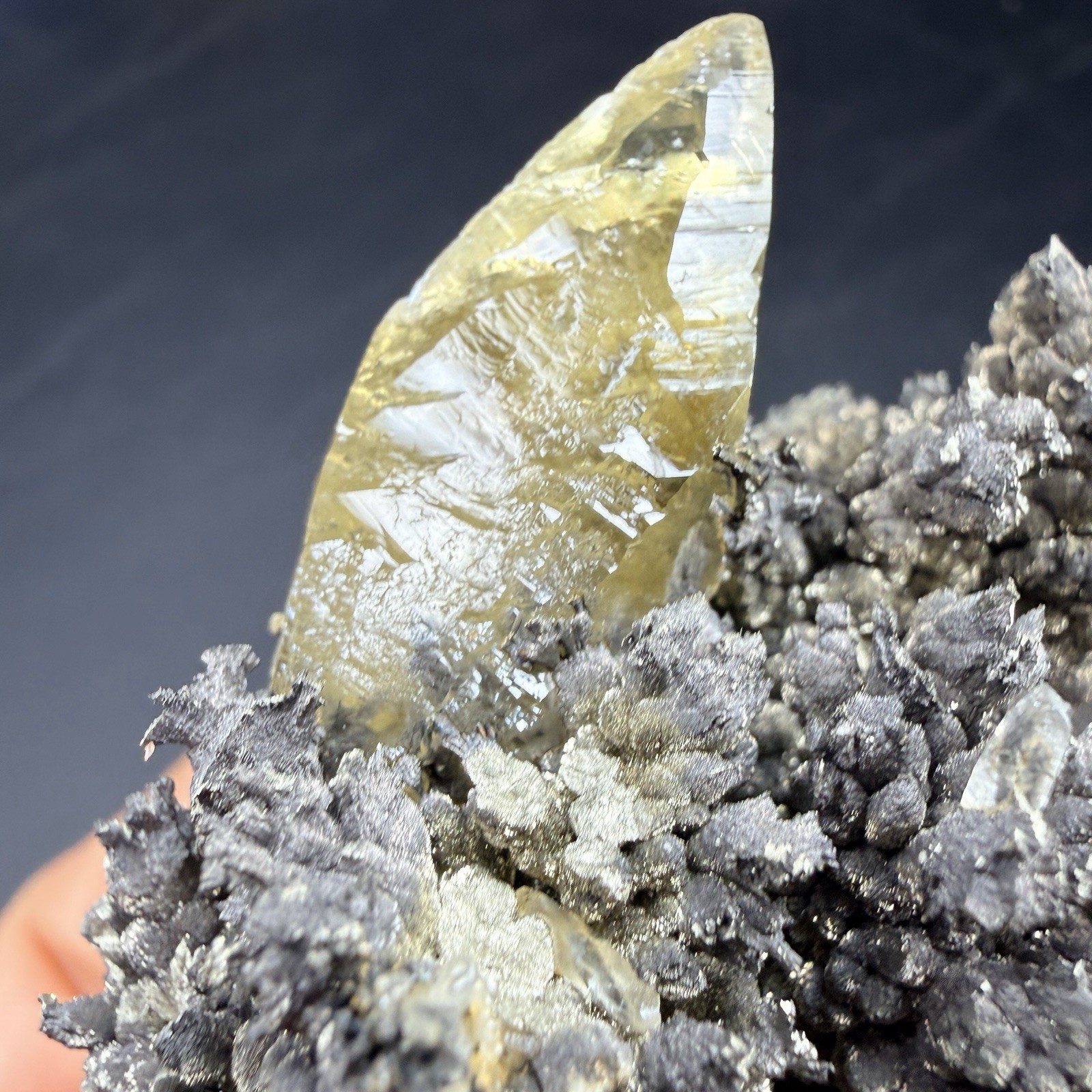Golden Calcite Crystals on Wild Looking Chalcopyrite Matrix / Missouri *VIDEO*