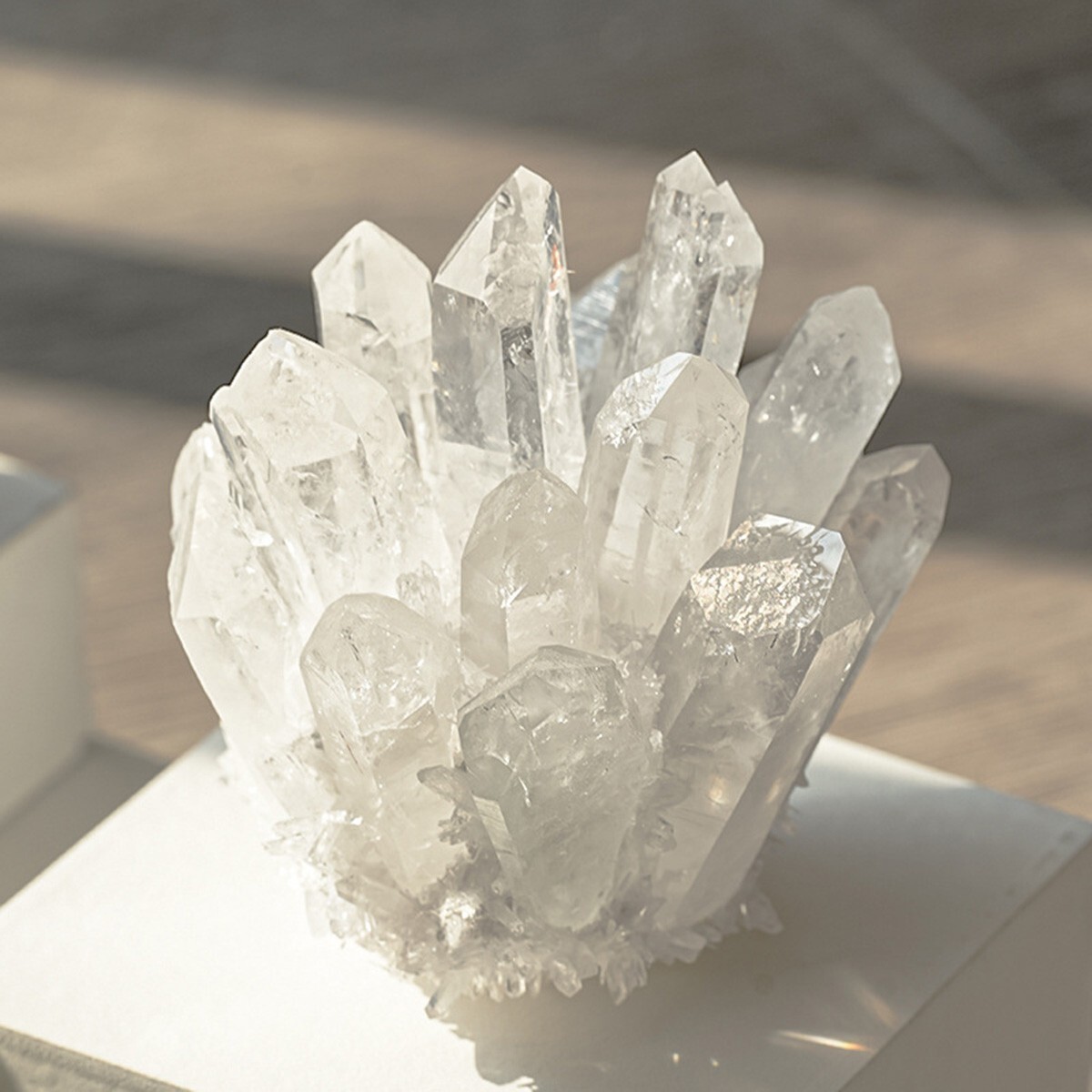 400g+ Rare Large Raw Clear Quartz Crystal Cluster Quartz Mineral Specimens Decor