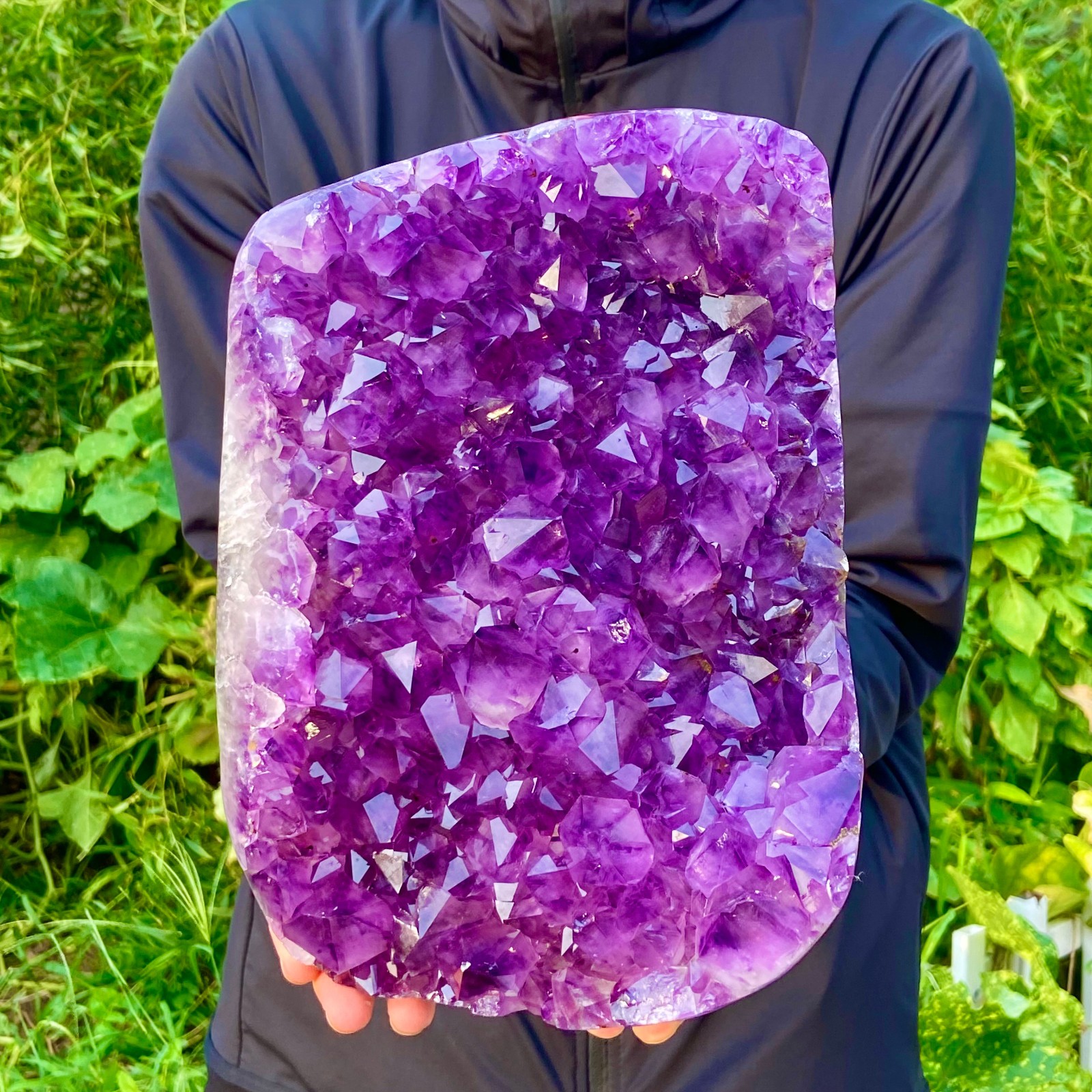 10.69LB Natural Amethyst geode quartz cluster crystal specimen energy healing