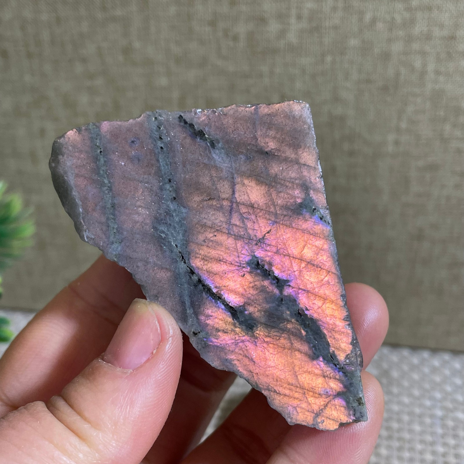 Natural Labradorite Crystal gemstone rough original Specimen 73g