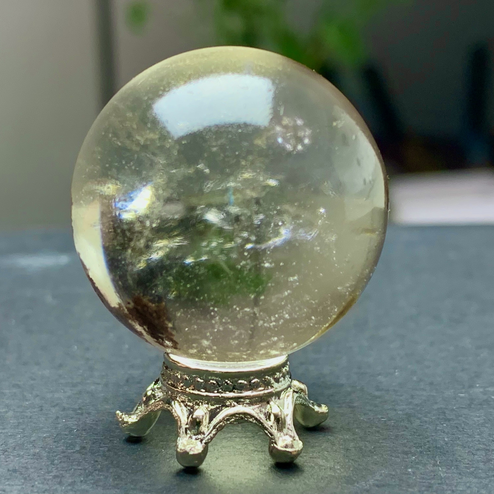 29G Natural Beautiful Higher Quality Garden Quartz Crystal Sphere Restoration