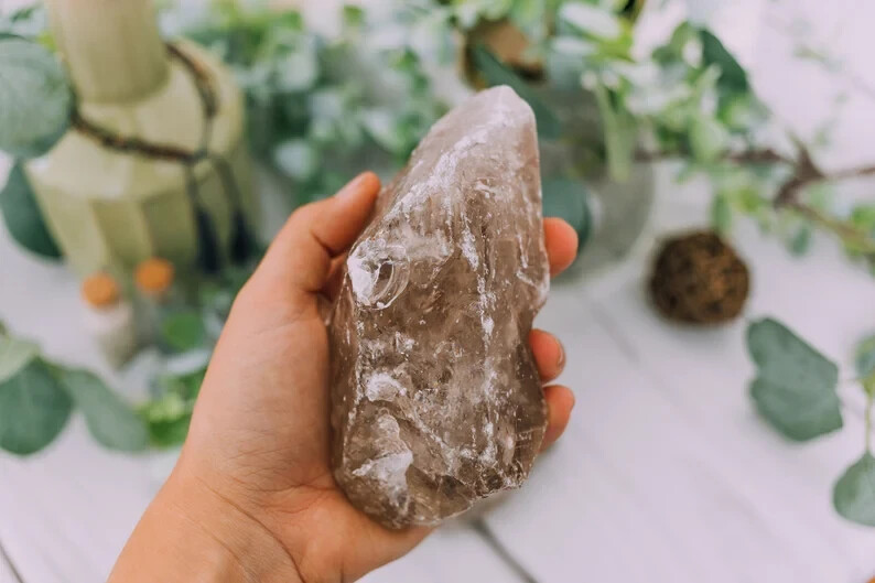 Raw Smoky Quartz Large Chunks Smokey Natural Stone Rocks for Healing & Lapidary