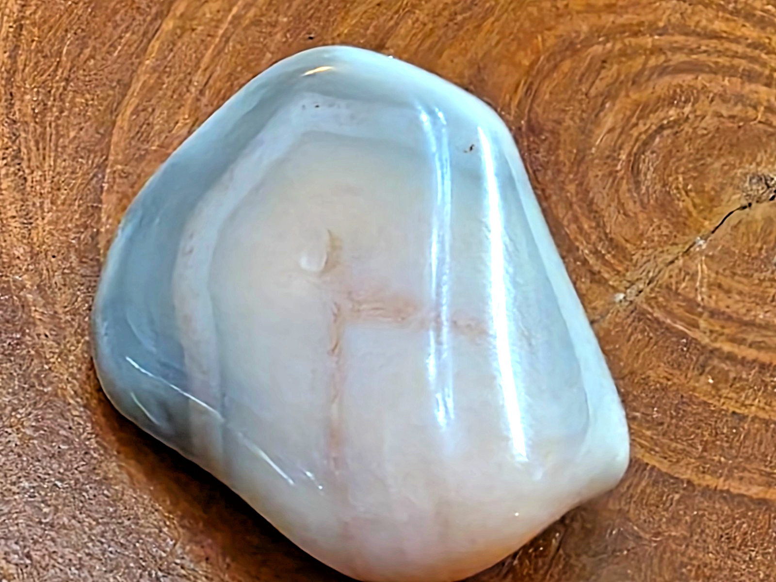 POLISHED BEAUTIFUL BOTSWANA AGATE, NATURAL Grey Pink AGATE banding