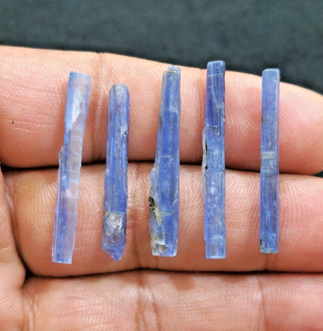 5 Piece Attractive Blue Kyanite Raw Shards 30-35 MM Loose Gemstone For Jewelry