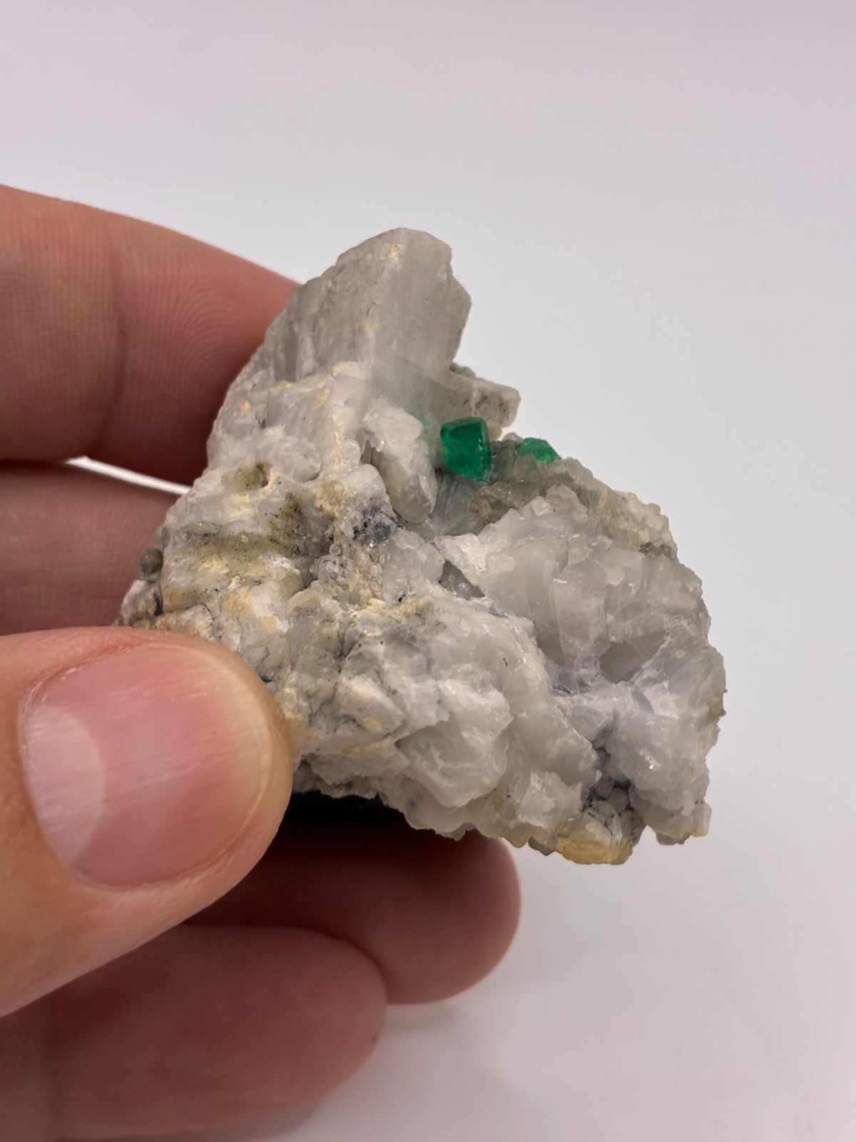 Rough Crystal Colombian Emerald Raw Matrix Collector Piece, Natural Not treament