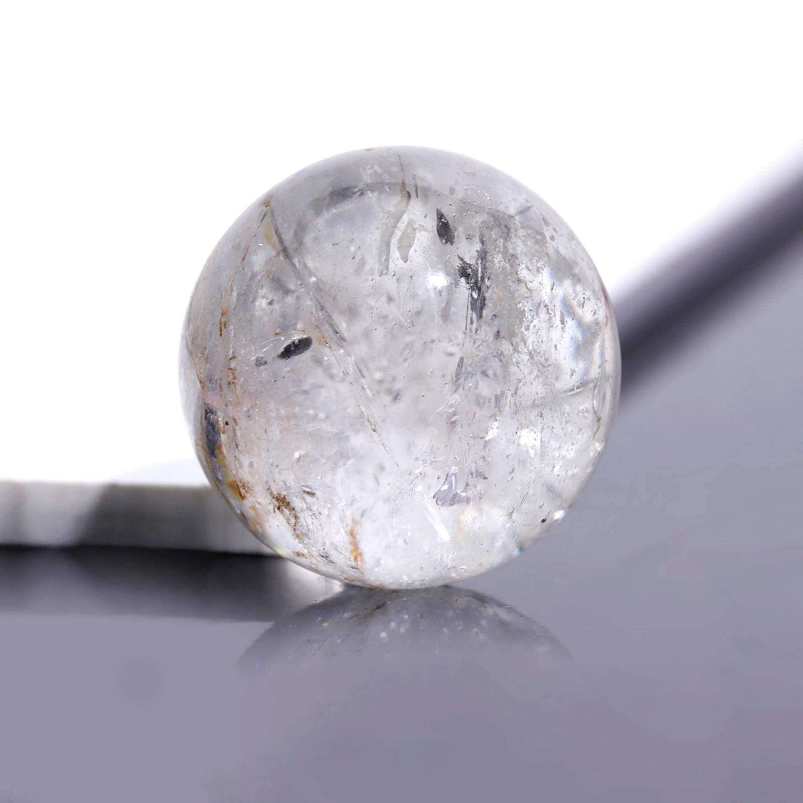 Natural Himalayan Quartz Sphere Healing Reiki Ball for Decor 18-19mm