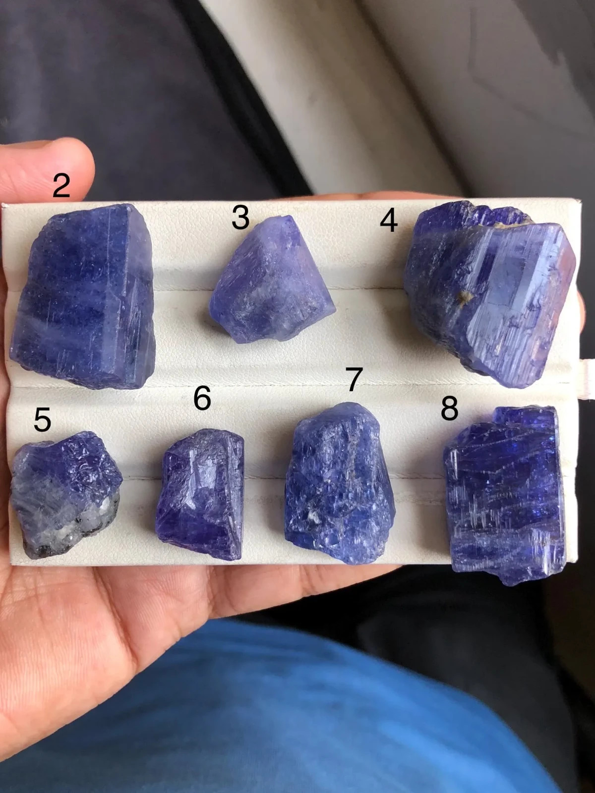 AAA Tanzanite Rough Gemstone: Natural Blue-Violet Crystal. Tz#2
